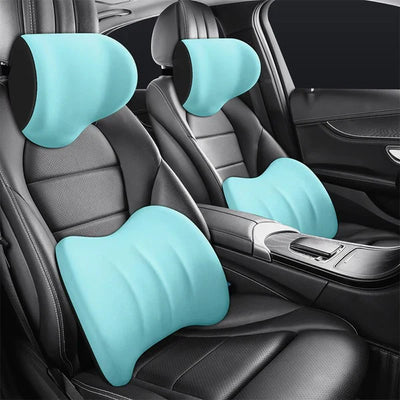 DriveEase™ Car Seat Headrest & Lumbar Cushion