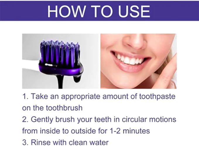 BRIGHTEN YOUR SMILE - Purple Whitening Toothpaste