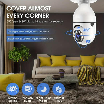 Lightbulb Security Camera