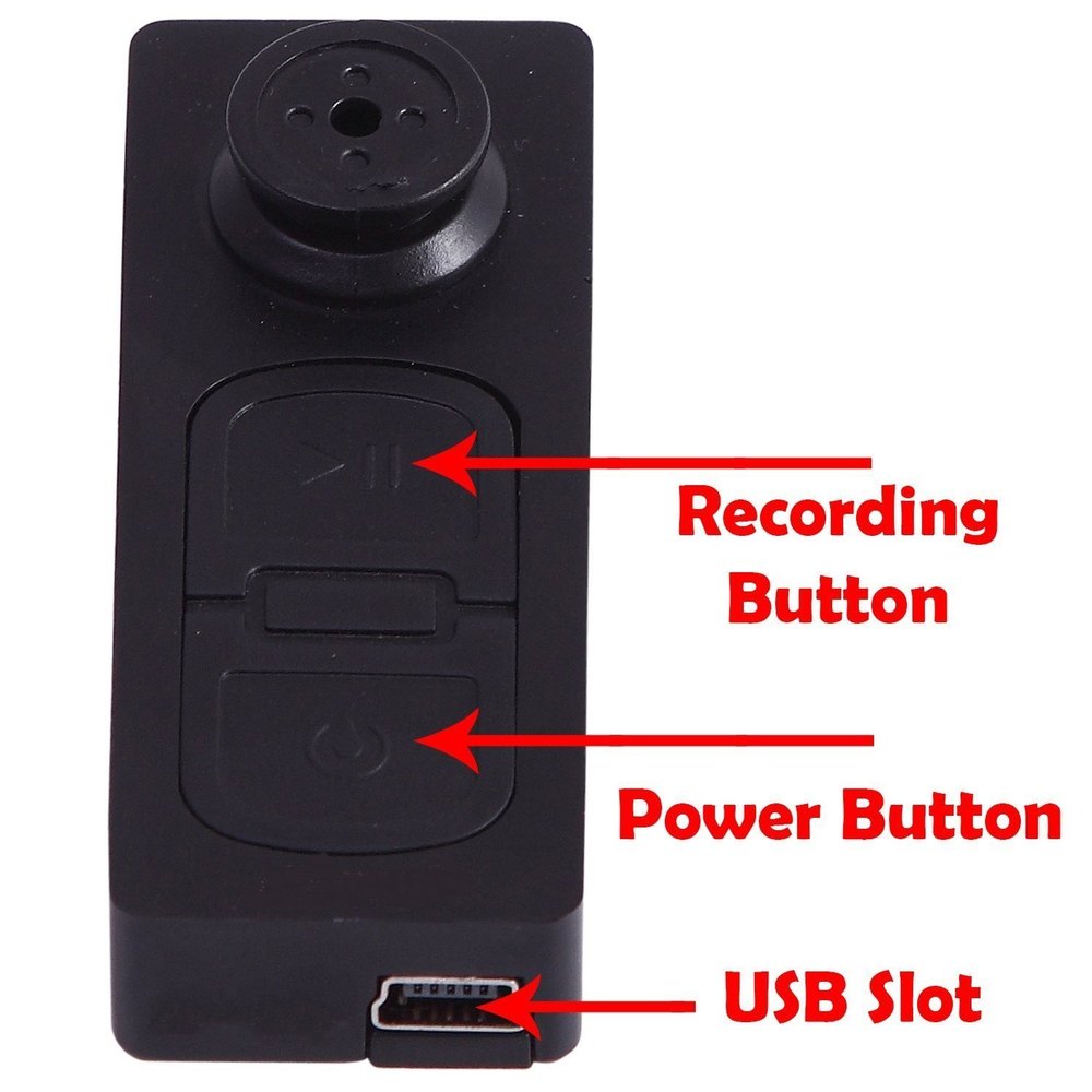 Shirt Button Mini Camera